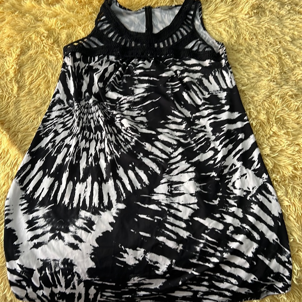 Black & White Midi Dress